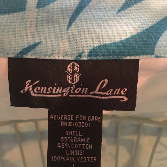 Kensington Lane Tropical Floral Jacket L - Picture 4 of 4